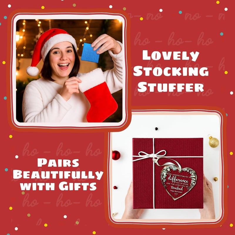 TEEBIM Retirement Gifts - Retirement Gifts for Women, Men 2025 - Retired Ornament 2025 - Retired Gift for Coworker, Boss, Employee, Teacher, Nurse, Woman, Man - Glass Christmas Ornament Keepsake - Image 5